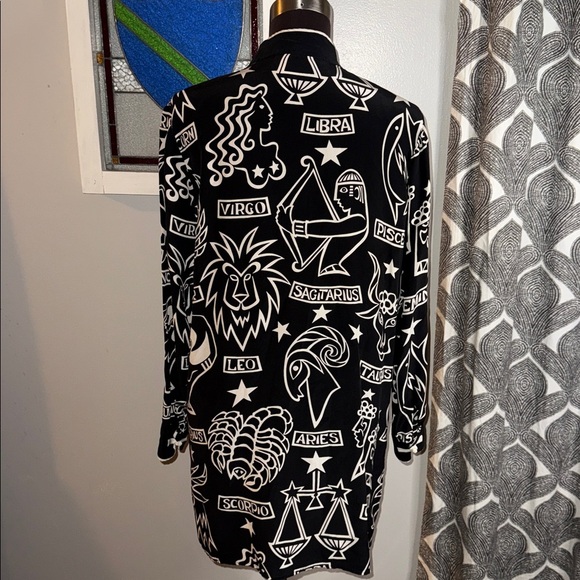 Bob Mackie Wearable Art 100% Silk Zodiac Kimono SZ Small - Picture 5 of 8